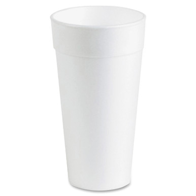 Genuine Joe Styrofoam Cup - 24 fl oz - 300 / Carton - White - Foam - Hot Drink, Cold