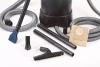Scope of delivery<br />With 4 suction pipes (3 × black, 1 × transparent), 4 suction nozzles, (variable universal nozzle, special string algae nozzle, flat nozzle with rubber lip and crevice nozzle), 4 m suction hose and 2 m discharge hose, 1 filter bag for dry vacuuming and 1 coarse debris collection sack.