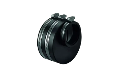 Rubber connection 2" to DN110 eccentric INT