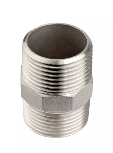 Hexagon nippel 15 Silver INT