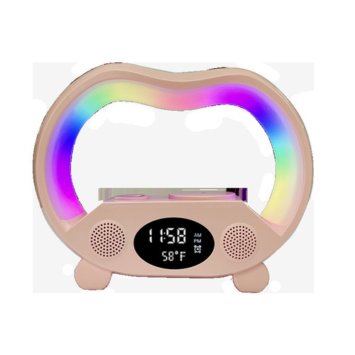 Color: Pink, Please Input: EU plug - 2024 New 6 In 1 Smart Remote Control Bluetooth Ambience Intell