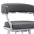 42" Gray Faux Leather And Iron Swivel Bar Height Chair