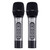 Karaoke USA WM906 WM906 Dual Professional 900 MHz UHF Wireless Handheld Microphones with Rechargeab