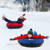 40" Inflatable Snow Sled for Kids and Adults-Blue - Color: Blue