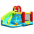 6-in-1 Inflatable Bounce House with Climbing Wall and Basketball Hoop without Blower - Color: Blue