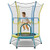 Mini Trampoline for Kids with Safety Enclosure Net and Foam Handles-Yellow - Color: Yellow