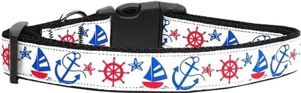 Anchors Away Dog Collar Medium