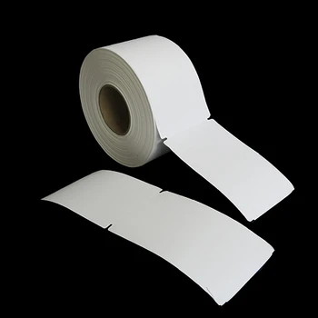 4 in W x 6.5 in L TT Matte Paper Tags, 8 in OD, 3 in Core, White, Perf, 800 Tags/Roll, 4 Rolls/Case, 1 Case (3,200 Tags), Black Rhino Stock Labels