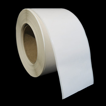 2 in W x 300 ft L IJ High-Gloss Paper Continuous Roll, 6 in OD, 3 in Core, White, Standard Adhesive, No Perf, 300 Feet/Roll, 4 Rolls/Case, 1 Case (1,200 Feet), Black Rhino Preferred