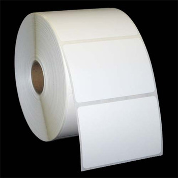 3 in W x 2 in L IJ Matte Paper Labels, 6 in OD, 3 in Core, White, General Purpose Permanent Adhesive, No Perf, 1,750 Labels/Roll, 4 Rolls/Case, 1 Case (7,000 Labels), Black Rhino Stock Labels