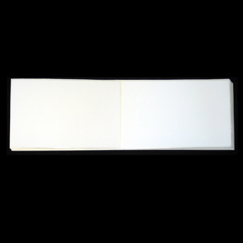 4 in W x 6 in L IJ Matte Paper Labels, Fanfold, White, General Purpose Permanent Adhesive, Perf, 12.25 in Fanfold Length, 2,500 Labels/Stack, 2 Stacks/Case, 1 Case (5,000 Labels), Black Rhino Stock Labels