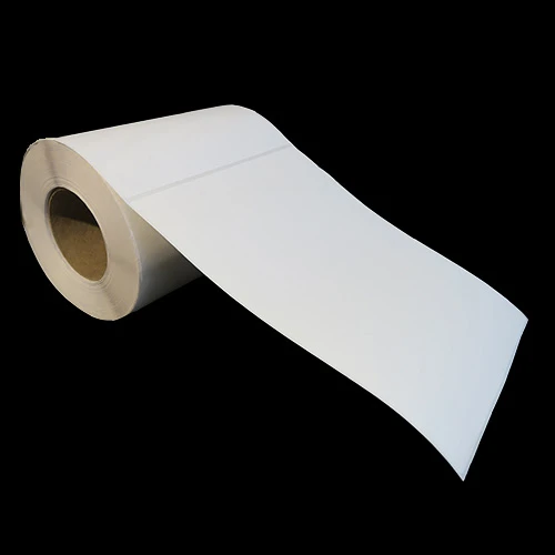8.375 in W x 10.875 in L IJ Matte Film Labels, 8 in OD, 3 in Core, White, High Performance Permanent Adhesive, Perf, 515 Labels/Roll, 4 Rolls/Case, 1 Case (2,060 Labels), Black Rhino Stock Labels