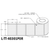 4 in W x 3 in L TT Matte Paper Labels, 8 in OD, 3 in Core, Orange (PMS 1495), General Purpose Permanent Adhesive, Perf, 1,900 Labels/Roll, 4 Rolls/Case, 1 Case (7,600 Labels), Black Rhino Stock Labels