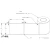 4 in W x 5 in L TT Matte Paper Labels, 8 in OD, 3 in Core, White, General Purpose Permanent Adhesive, No Perf, 1,250 Labels/Roll, 4 Rolls/Case, 1 Case (5,000 Labels), Black Rhino Stock Labels