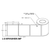 4 in W x 4 in L IJ High-Gloss Film Labels, 6 in OD, 3 in Core, White, General Purpose Permanent Adhesive, Perf, 1,045 Labels/Roll, 4 Rolls/Case, 1 Case (4,180 Labels), Black Rhino Stock Labels