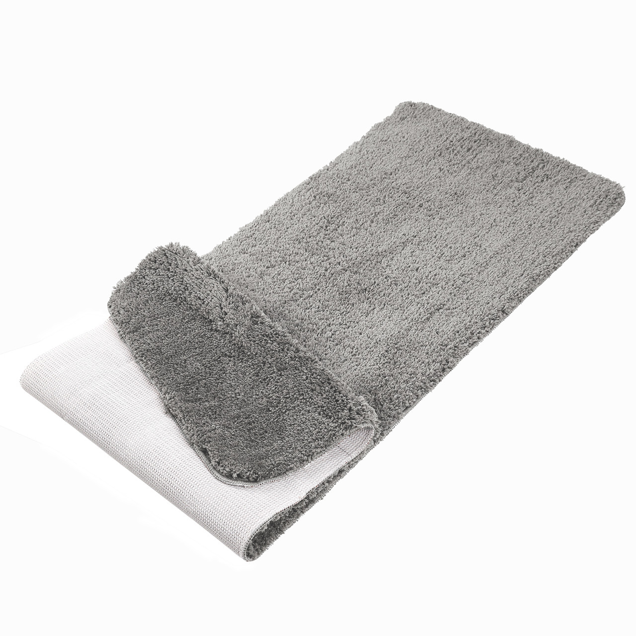 Bathroom Rugs Non-Slip (Grey) , Soft Shaggy Bath Rugs for Bathroom,  Microfiber Bath Mats for Bathroom Floor, Absorbent Plush Bathroom Mats,  Machine Washable Bathroom Rug Mat 20x32in/51x81cm