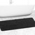 Soft Shaggy Plush Bathroom Mat 17" x 47" Long (Black)