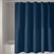 Shower Curtain with Hooks Plain Blue, 72" x 72"