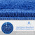 Soft Shaggy Plush Bathroom Mat 2 Piece Set (Blue)