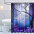 Shower Curtain with Hooks Moon and Tree, 72" x 72" (0065)