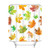 Shower Curtain with Hooks Trees and Leaves, 72" x 72" (0077)