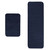 Memory Foam Bathroom Runner Mat 2 Pc Set (Navy)