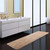 Soft Shaggy Plush Bathroom Floor Mat Rug 20" x 59" (Light Brown)