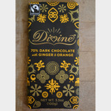 Divine Fair Trade Dark Chocolate with Ginger and Orange front
