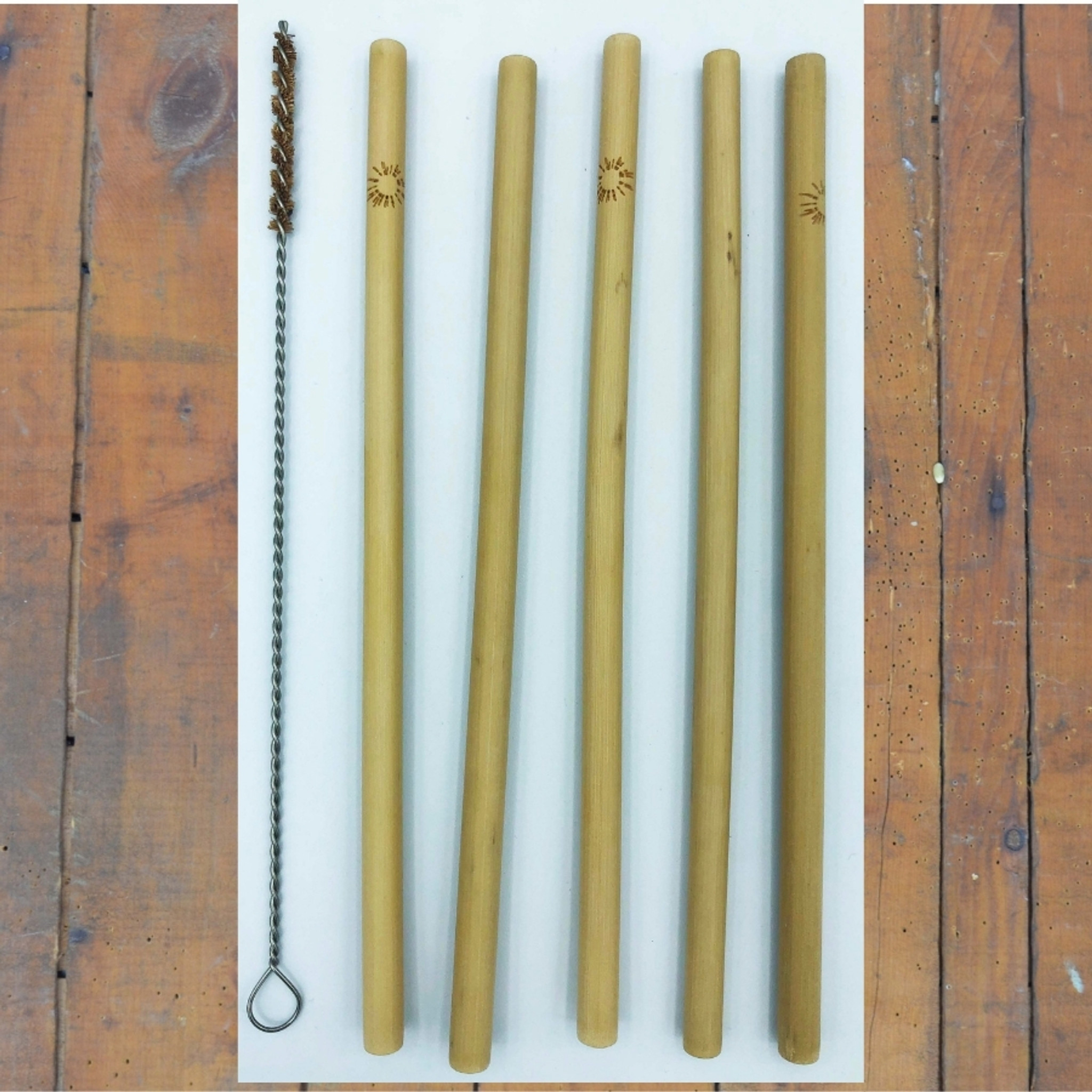 Sustainable Bamboo Straw Set, Fair Trade + Reusable