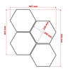 Carrara White Honed Italian Marble 7” Hexagon Mosaic Tile