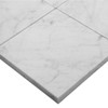 Carrara White Italian Marble 6” x 6” Polished Tile