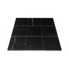 4x4 Nero Marquina Black Marble Honed Tile