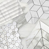 Calacatta Gold Italian Marble 6x12 Flute 3D Dimensional Tile Honed Combination