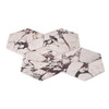 Calacatta Viola Marble Polished 7" Hexagon Mosaic Tile 