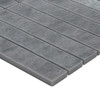 Bardiglio 1x6 Stacked Mosaic Tile Honed Gray Marble