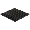 1x6 Stacked Mosaic Tile Honed Nero Marquina Black Marble 