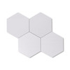 Bianco Dolomite Marble 7" Hexagon Mosaic Tile Polished