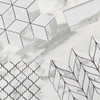 Calacatta Gold Italian Marble 18x18 Subway Tile Polished Bathroom Tile and Kitchen Backsplash