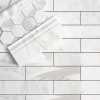3x12 Calacatta Gold Italian Marble Subway Tile Honed Bathroom Tile and Kitchen Backsplash