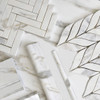 Calacatta Gold Marble 24x24 Tile Polished Bathroom Tile and Kitchen Backsplash