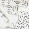 4x12 Calacatta Gold Italian Marble Wide Bevel Subway Tile Polished Bathroom Tile and Kitchen Backsplash