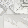 Calacatta Gold Italian Honed Marble 24x48 Tile Combination