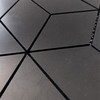 Nero Marquina Black Marble Rhombus 3D Cube Diamond Mosaic Tile Polished