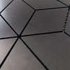 Nero Marquina Black Marble Rhombus 3D Cube Diamond Mosaic Tile Honed