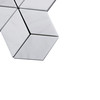 Bianco Dolomite Marble Rhombus 3D Cube Diamond Mosaic Tile Polished