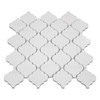 Bianco Dolomite Marble Arabesque Baroque Lantern Mosaic Tile Polished