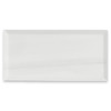 Bianco Dolomite 3x6 Marble Wide Bevel Subway Tile Honed