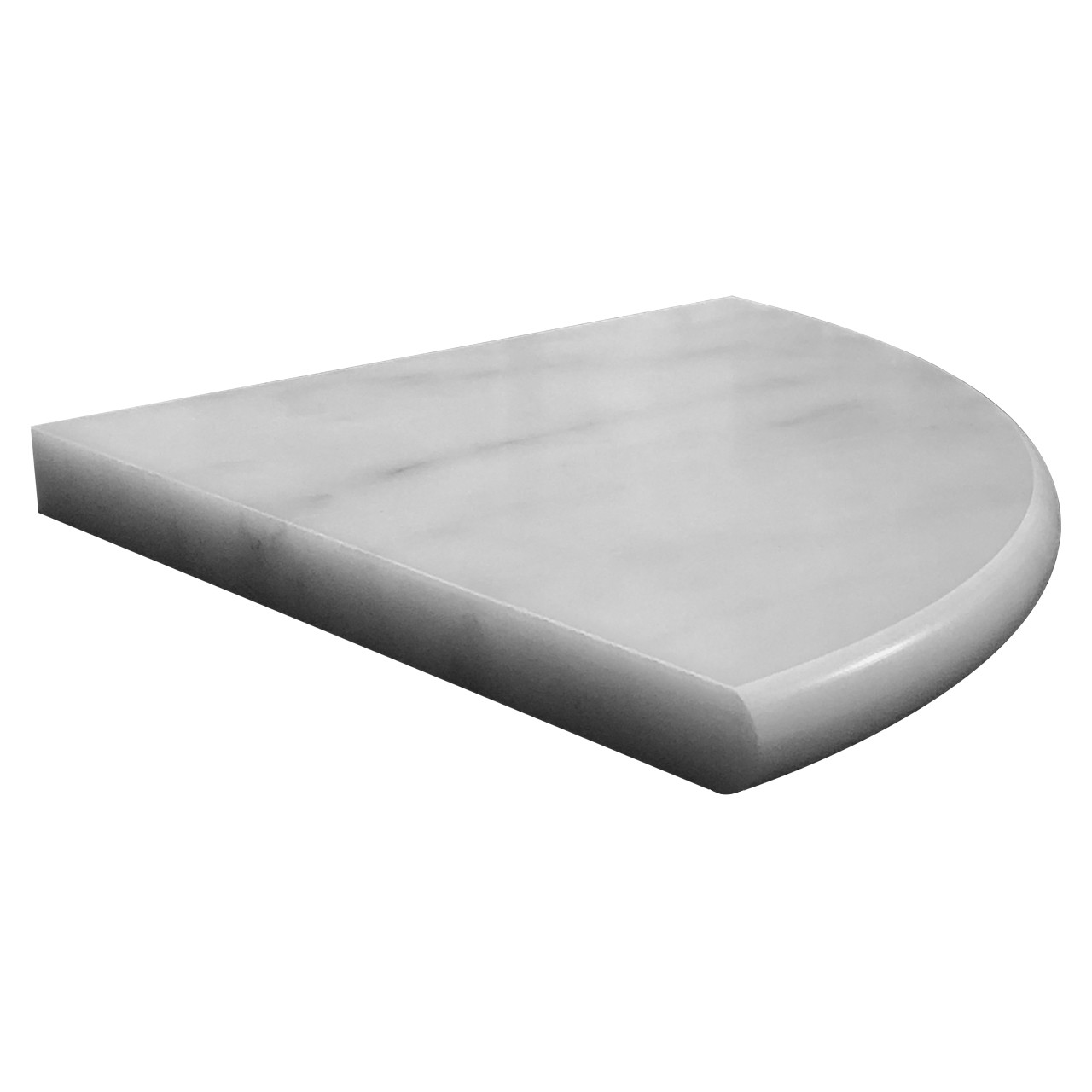 Premium 2CM X 9 White Marble Shower Corner Shelf Caddy 