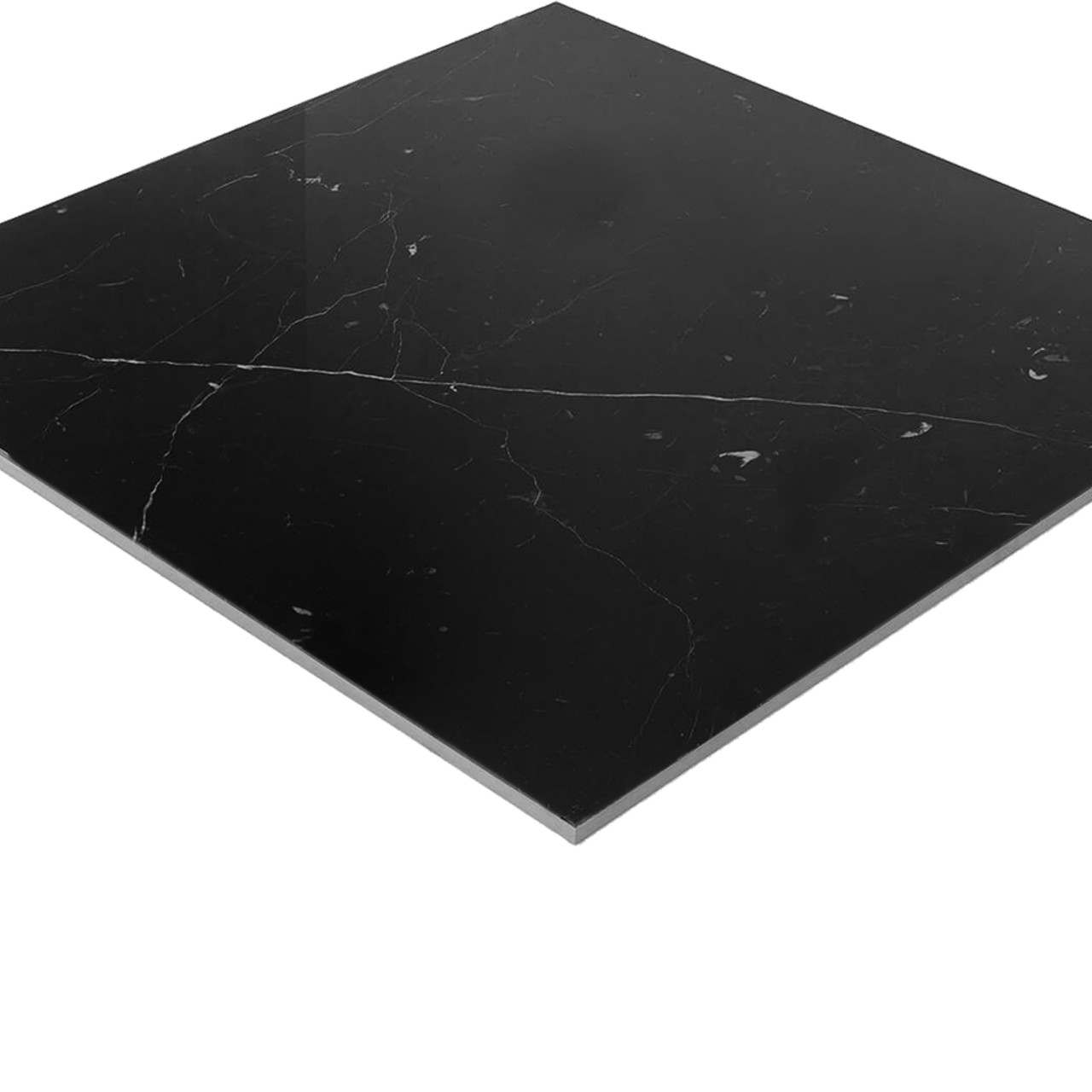 Markina Black 24x24 Polished Porcelain Tile