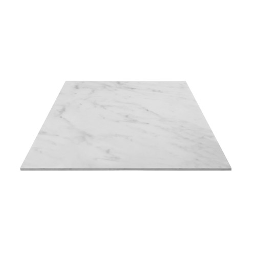 Carrara White Italian Polished Marble 18” x 18” Tile